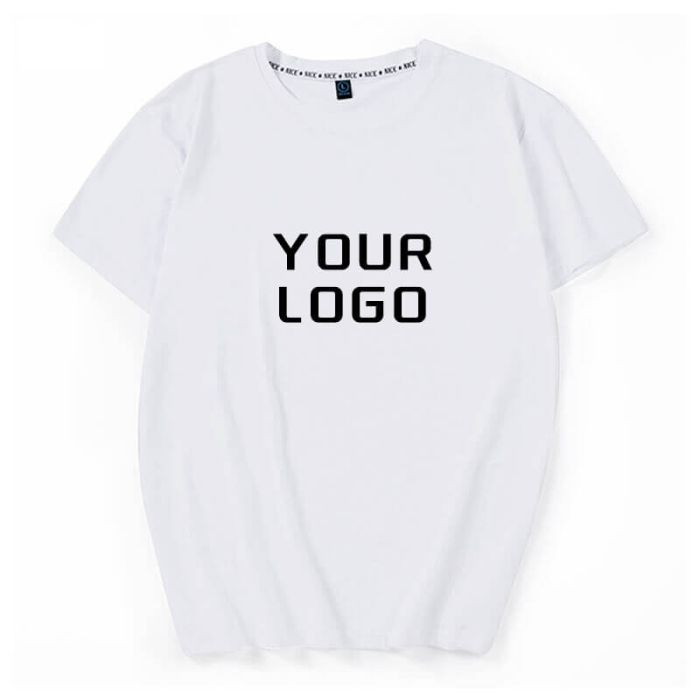 Custom Crewneck T-shirt Unisex Summer Short Sleeve Shirt Summer Modal Tee Undershirts Tops