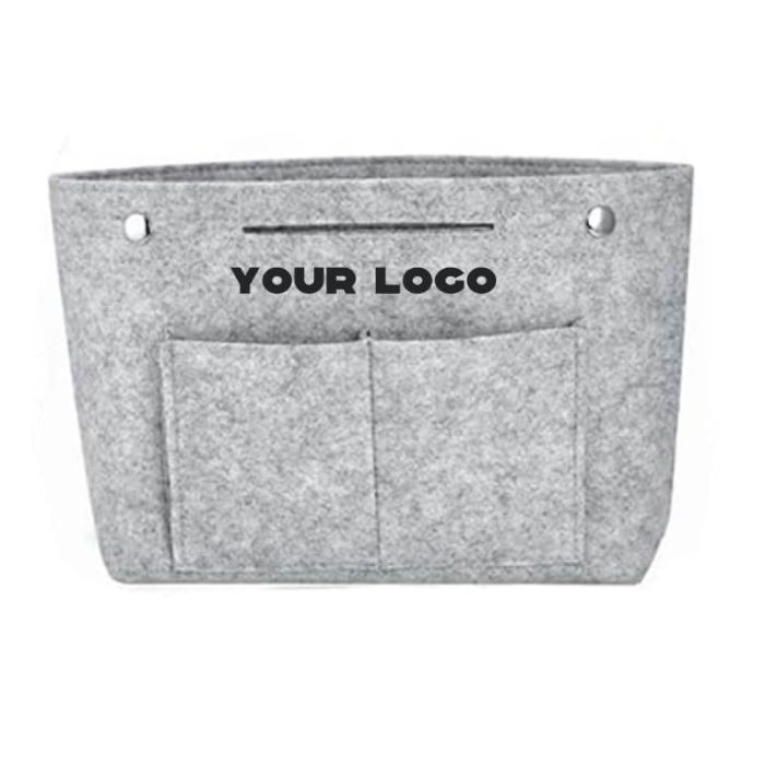 Custom Felt Insert Bag Handbag 13.07"W x 8.27"H Cosmetic Storage Makeup Bags Toiletry Organizer Divider