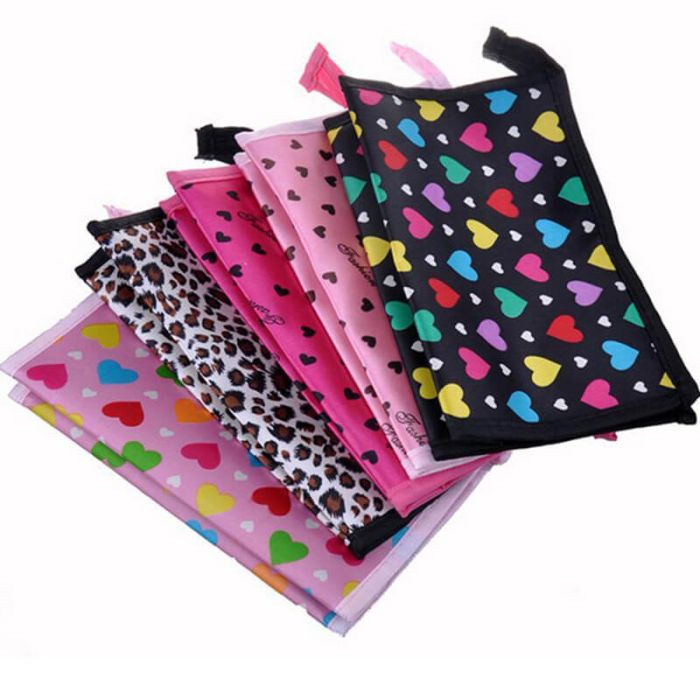 Custom Full Print Polyester Zippered Cosmetic Bags 7.87"W x 5.91"H Storage Bag Makeup Organizer