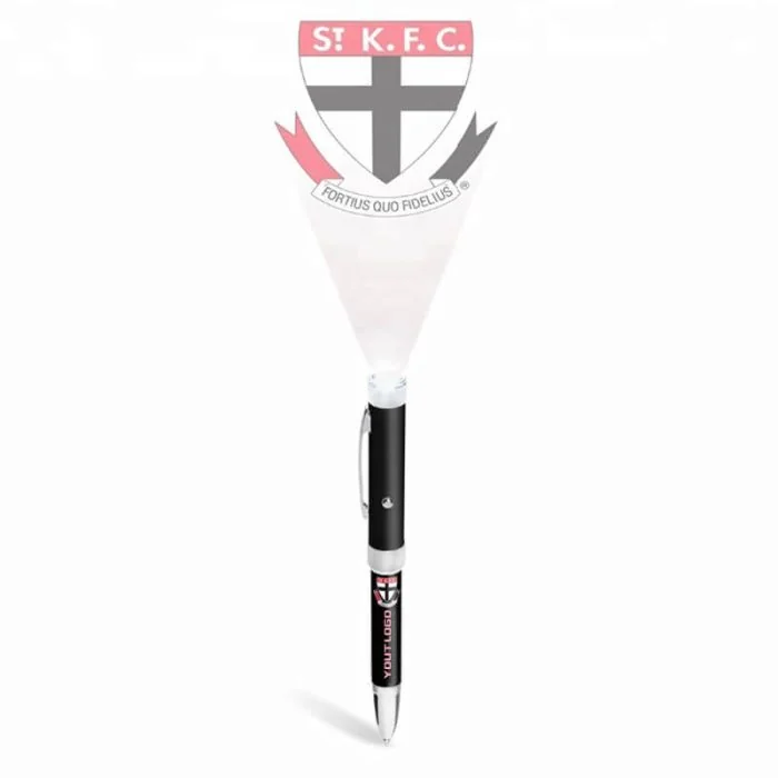 Logo Printed Functional LED Ballpoint Pen for Promotional Event Trade Show