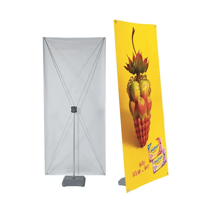 Customized One Side Water base X banner Stand 24" x 70"
