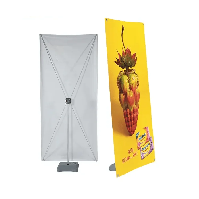 Customized One Side Water base X banner Stand 24" x 63"