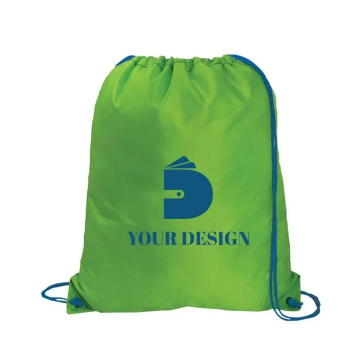 Extra-Large Custom Polyester Drawstring Sport Pack 20"x17"