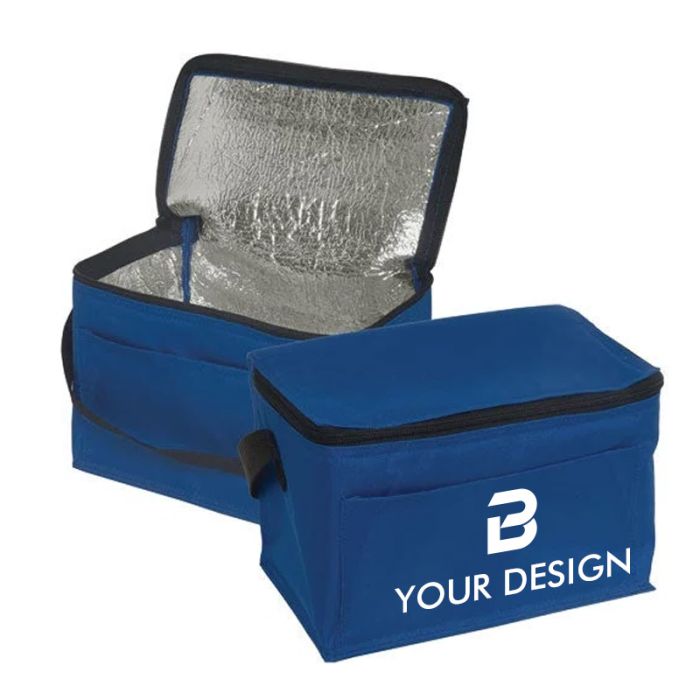 Personal Durable 6-Pack Insulated Tote Bag 6.5" H x 9" W x 5.5" D