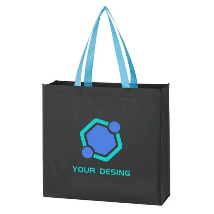 Promotional Durable Water-Resistant Non-Woven Tote Bag 14.5"H x 15.5"W