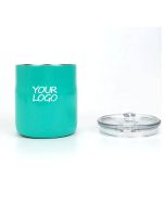Custom 10 oz Stainless Steel Cup Insulated Vacuum Tumbler with Slide Lid for Beer Breakfast Coffee Milk Oatmeal
