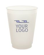 Custom 16 oz. Plastic Cups Frost Tumblers Take Out Container Drinkware for Iced Cold Drink
