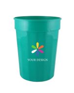 Custom 17 Oz. Eco-Friendly Fluted Plastic Stadium Cup Events & Home Use