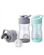 Custom 19oz Reusable Motivational Tritan Plastic Bottle Sport Plastic Protein Shaker Bottle for Gym