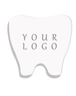 Custom 25 Sheets 3" x 3" Tooth-shape Notepads Thank-you Memo Stickers Adhesive Note Pads