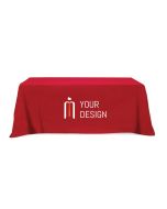 Custom 3 Sided 8 Foot Polyester Table Cover