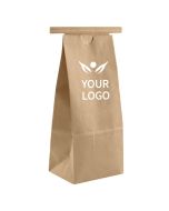 Custom Brown Kraft Paper Coffee Bakery Bags inch Retail Toast Bread Lunch Takeout Bag