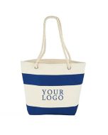 Custom Cotton Canvas Handbag 18"W x 13.25"H with Reusable Cotton Bag for Grocery Shopping