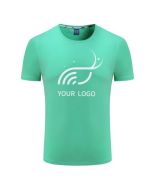 Custom Cotton Unisex Short Sleeve Crewneck T-Shirt Casual Top Round Neck Tee Shirt for Daily Sport