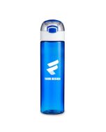 Custom Durable 23 oz Tritan Plastic Water Bottle with Push-Pull Lid and Carry Loop