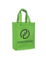 Custom Durable Gloss Laminated Designer Tote Bag 10"H x 8" W