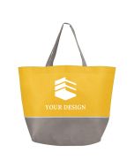 Custom Durable Two-Tone Non-Woven Tote Bag 13"H x 20" W