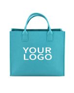 Custom Elegant Ladies Felt 19.69"W x 15.75"H Tote Handbag Grocery Toiletry Bag Mommy Shopping Bag