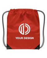 Custom Lightweight Small Drawstring Backpack 17"H x 14"W Perfect for Daily Essentials