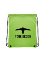 Custom Lightweight Sports Mesh Drawstring Backpack 17.5"H x 14.5"W Ideal for School & Fitness