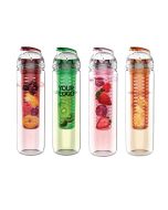Custom Logo-Printed Travel 680Ml Tritan Fruit Infuser Water Bottles Filter Sports Bottle