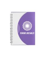 Custom Logo Print Durable Spiral Notebook with Eye-Catching Accent Colors 