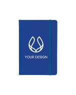 Custom Logo Printed Large Rainbow Notebook with Elastic Closure 