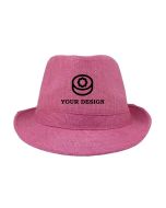 Custom Logo Printing Stylish Fedora Hat