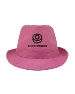 Custom Logo Printing Stylish Fedora Hat