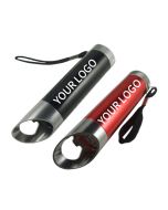 Custom Mini Torch Keyring Flashlight with Aluminum Alloy Bottle Opener and Keychain