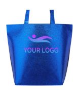 Custom Non-woven 15.5W x 13.5H Shopping Totes Reusable Merchandise Gift Bag Treat Bags 