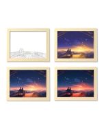 Custom Photo Night Light with USB Illuminated Picture Frame, 3 Adjustable Color Modes & Wired Controller 8.7"L× 6.7W
