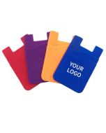 Custom Promotional Cell Phone Card Holder Card Slot Phone Pocket Adhesive Wallet