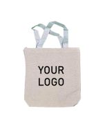 Custom Small Reusable 8.25"W x 8.75"H Bags Canvas Shopping Grocery Tote Merchandise Bag for Gift Candy Toy