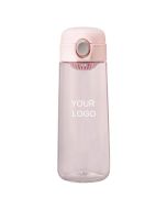 Custom Sports Water Bottle BPA free Promotional 600ml Plastic bottle with Tea Drain Fruit Infuser