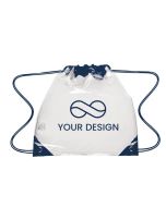 Custom Stylish Clear PVC Drawstring Backpack 12" H x 12" W
