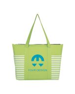 Custom Stylish Maritime Polyester Tote Bag 13.5"H x 17" W