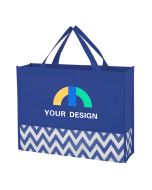 Custom Stylish Pattern Non-Woven Tote Bag 11.88"H x 15" W