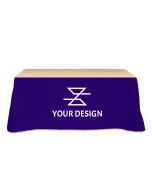 Custom Trade Show Essential Table Skirt - Hook and Loop Clips