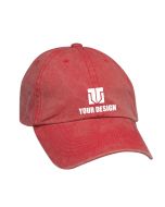 Custom Washed Cotton Twill Caps with Full Color Logo Printing