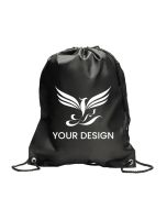 Custom Waterproof Polyester Drawstring Backpack 18" H x 14" W