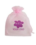 Custom Wedding Candy Bag 4.3"W x 6.3"H Organza Bag Transparent Drawstring Bag Gift Packaging Bag