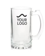 Custom 16oz Beer Glass Clear Cups Color Change Glass Mug with Handle