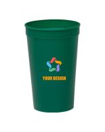Customizable 32 Oz Durable Smooth Plastic Stadium Cup