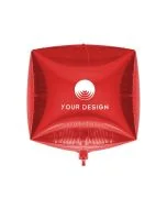 Customizable 3D Foil Cube Balloons 15"x15" with Full-Color Print