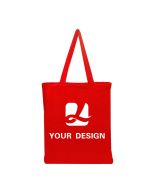 Customizable  Eco-Friendly Color Cotton Tote Bag 16.75" H x 14.5" W