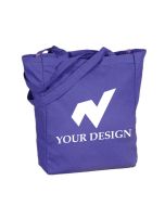 Customizable Eco-Friendly Cotton Canvas Color Tote Bag 14" H x 10.5" W"