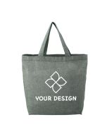 Customizable EcoSmart Recycled Cotton Twill Grocery Tote Bag 13" H x 11" W