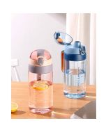 Custom Large Capacity BPA Free Portable Plastic Bottle Reusable Tritan Plastic Bottle with Handle for Outdoor Travel