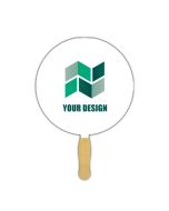 Customizable Round Glued Fans 7.5" - Ideal for Charity Auctions & Sports Events